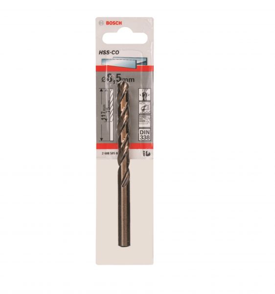 Broca de Aço Rápido 8,5mm HSS-CO Bosch