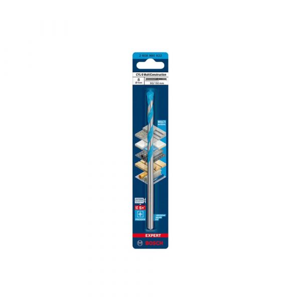 Broca Bosch EXPERT CYL-9 MultiConstruction Ø8 x 90 x 150 mm