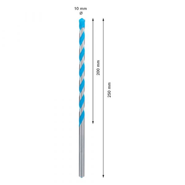 Broca Bosch EXPERT CYL-9 Multiconstruction Ø10 x 200 x 250 mm