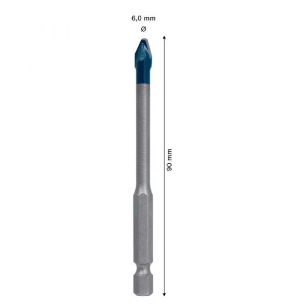 Broca Para Porcelanato Expert Hex-9 Hard 6x90mm Bosch