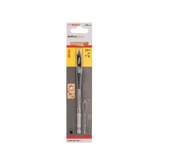 Broca Chata Para Madeira 8mm Bosch