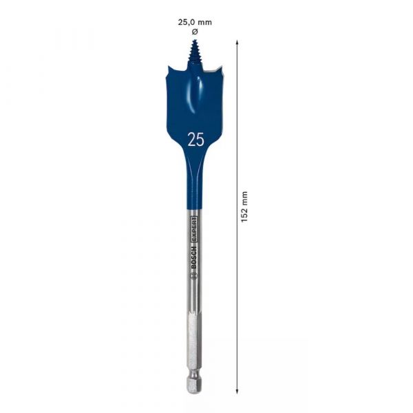Broca Chata Para Madeira Expert Self Cut Speed 25x152mm Bosch