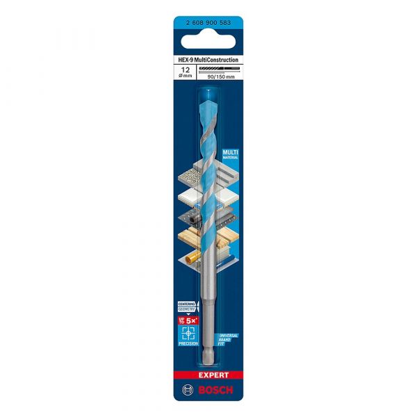 Broca Expert HEX-9 Multiconstruction Ø12x90x150mm Bosch