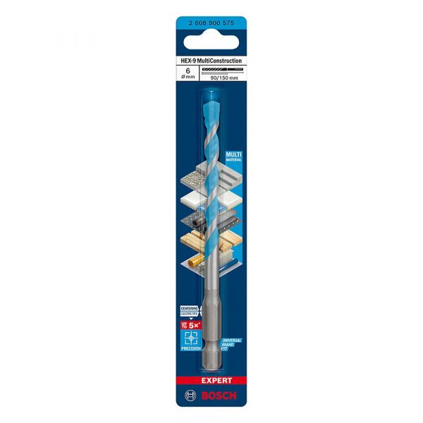 Broca Expert HEX-9 Multiconstruction Ø6x90x150mm Bosch