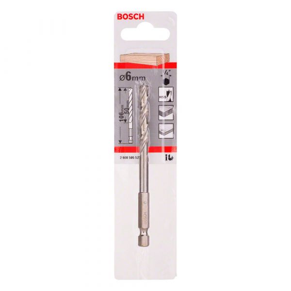 Broca para Madeira 3Pt 6mm Bosch