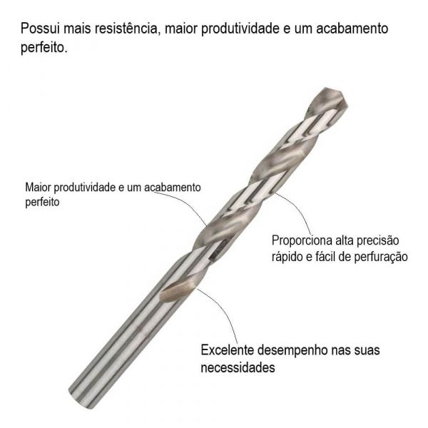 Broca para Metal Bosch Aço Rápido HSS-G 12,0mm
