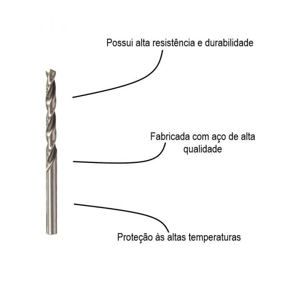 Broca para metal Bosch Aço Rápido HSS-G 6,5mm
