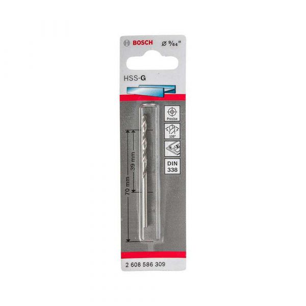 Broca para metal Bosch Aço Rápido HSS-G 9/64