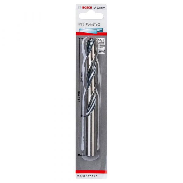 Broca para Metal Bosch Aço Rápido HSS-PointTeQ 13,0mm