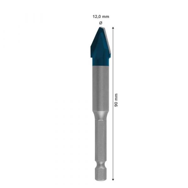 Broca para porcelanato Bosch EXPERT HEX-9 Hard Ceramic 12x90mm Bosch