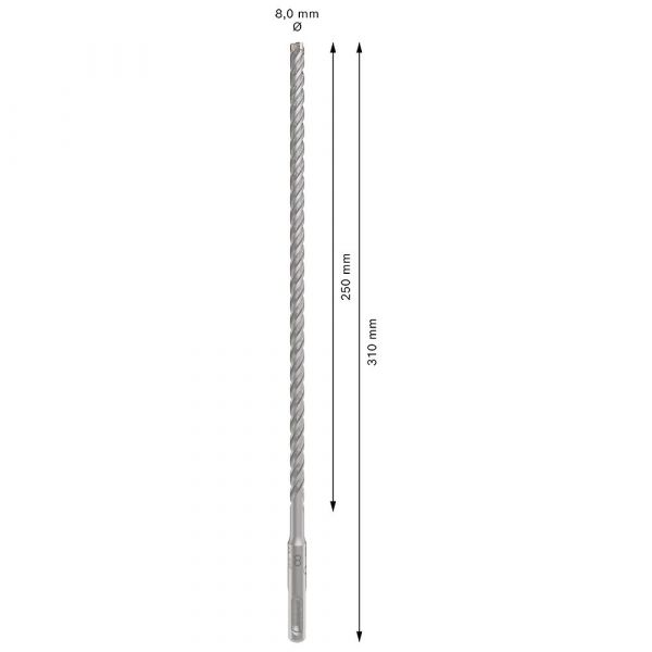 Broca SDS Plus-5X para Concreto Ø8 x 250 x 310 mm Bosch