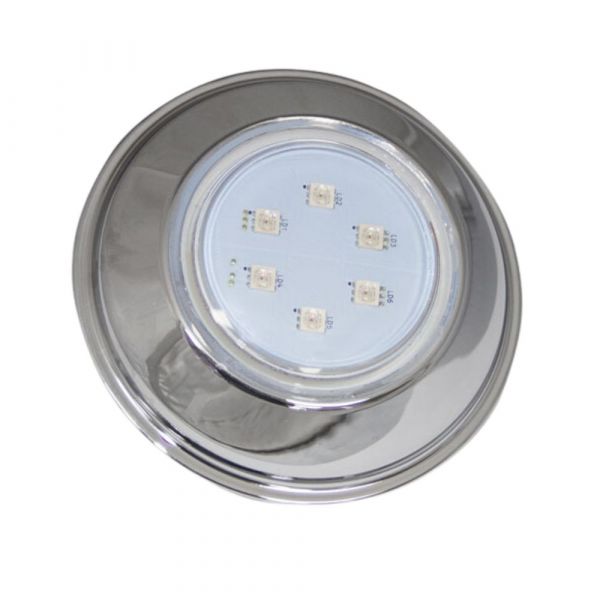 Luminária para Piscina Hiper Led RGB 9W Inox 316 L Brustec