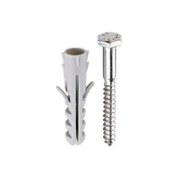 Bucha De Nylon 8cm Com Parafuso Bemfixa