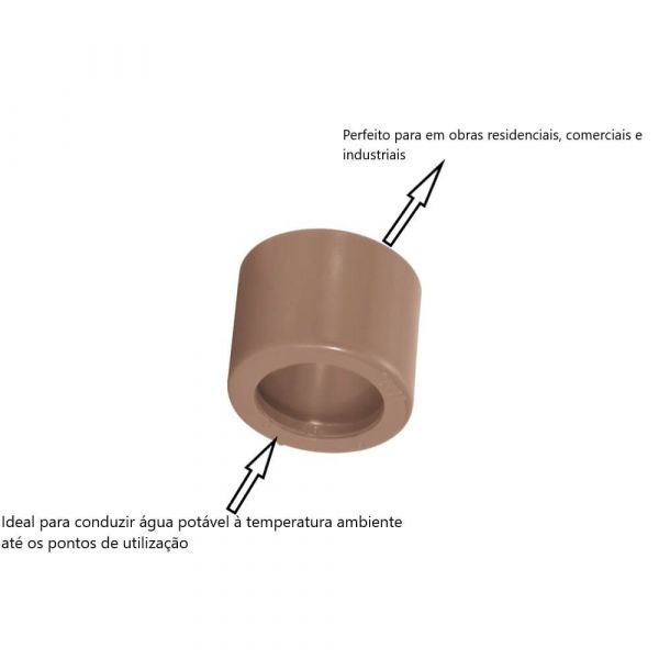 Bucha de Redução Soldável Agro 32mm x 25mm Amanco