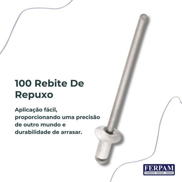 100 Rebite De Repuxo 4,0 X 16mm N-416 New Fix (não vender PARAFUSOS NO SITE) 31/10/2024