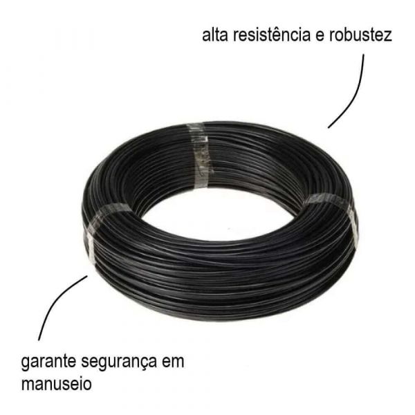 1 Metro de Cabo PP 3x16mm 1Kv Preto Corfio