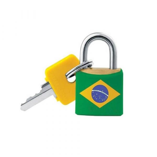Cadeado Cores 20mm Bandeira Pado