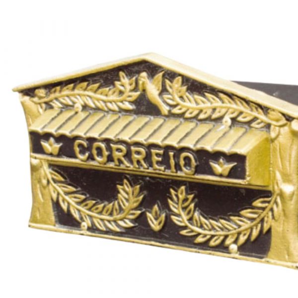 Caixa de Correio Metal Modelo Samambaia para Muro Metalúrgica Dragão