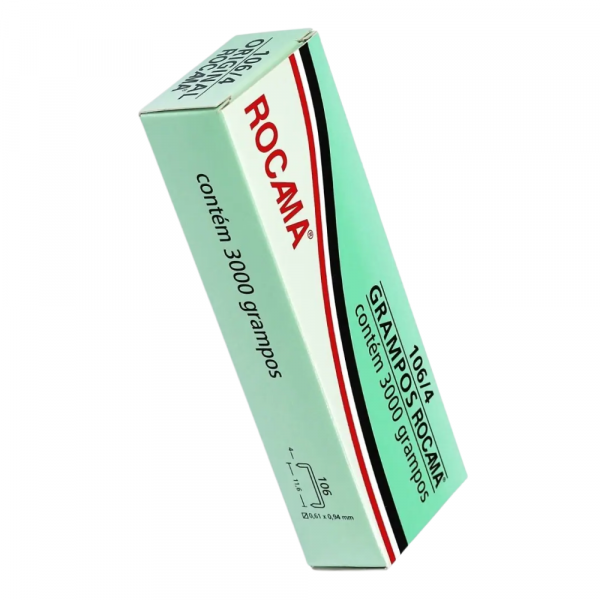 Caixa de Grampos 4mm 3000 Unidades 106/4 Rocama