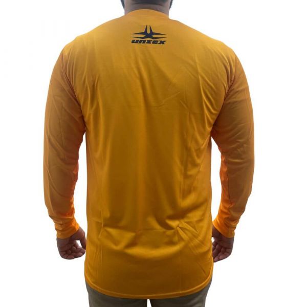 Camisa Térmica Manga Longa Amarela UV 30+ Tamanho P Ferpam Uniex 