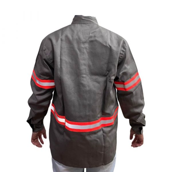 Camisa Unifort com Refletivo NR10 Cinza Tamanho M Sayro