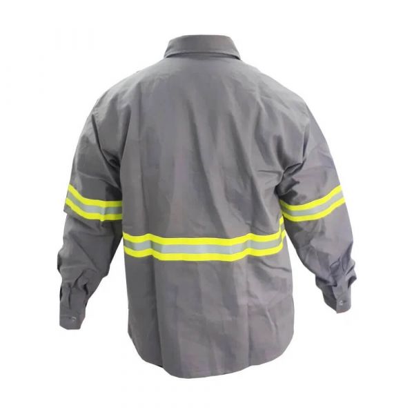 Camisa Unifort Cor Cinza NR10 Tamanho GG Protefer
