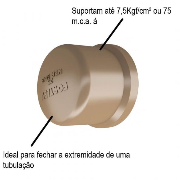 Cap Soldável 25mm Fortlev