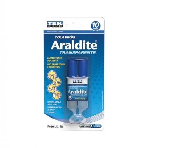 Adesivo Araldite Transparente 6G Seringa Blister Tek Bond 10828500602