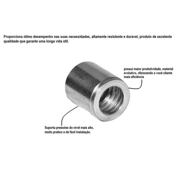 Capa Para Terminal Prensável 1401 10-10 Metalquip