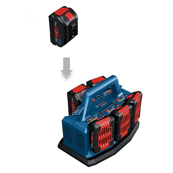 Carregador de Bateria Multiplo para 6 Baterias Bivolt GAL18V6-80 Bosch