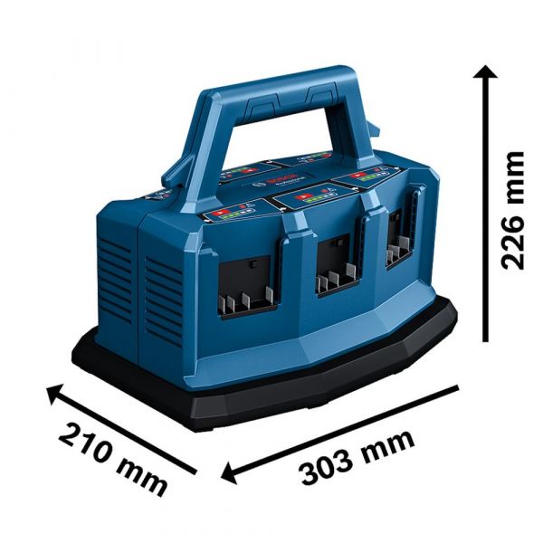 Carregador de Bateria Multiplo para 6 Baterias Bivolt GAL18V6-80 Bosch