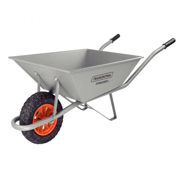 Carrinho de Mão Extraforte Metálica 65L Pneu Maciço Tramontina