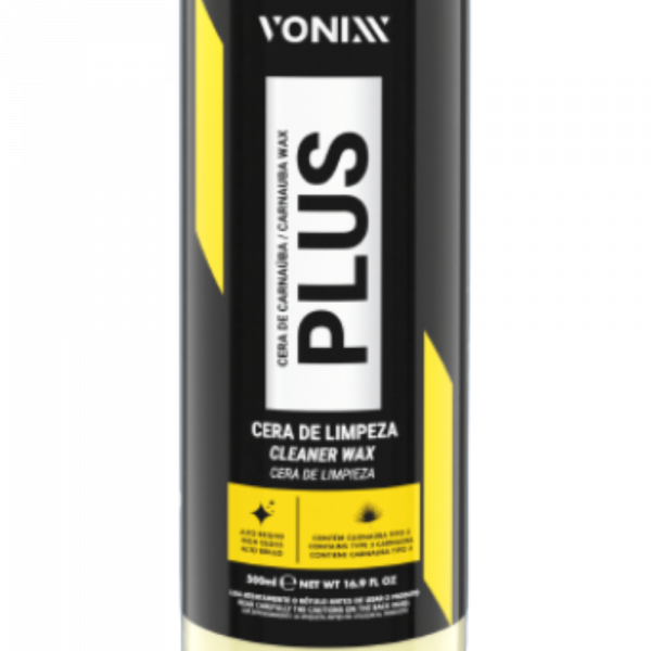 Cera Carnaúba Plus Limpadora 500ml Vonixx