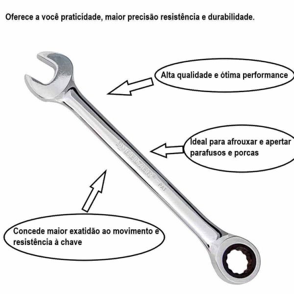 Chave Combinada Com Catraca 24mm Belzer