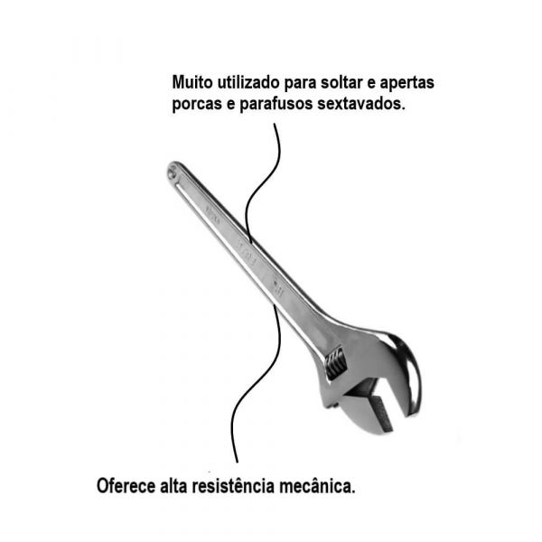 Chave Ajustável 18” Sata
