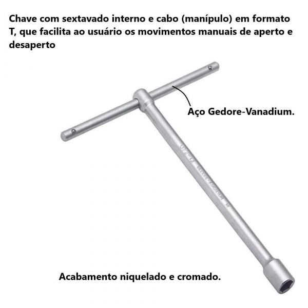 Chave Canhão T-19mm Gedore