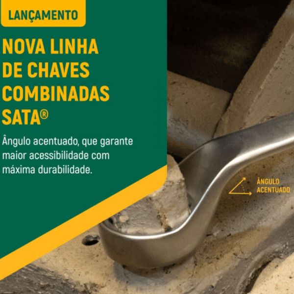Chave Combinada Angulada 45° 10mm Sata
