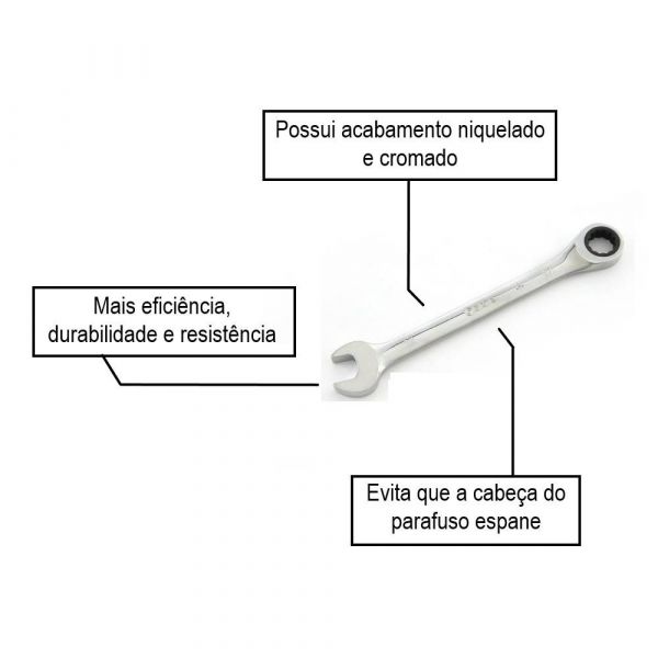 Chave Combinada Com Catraca 13mm Sata