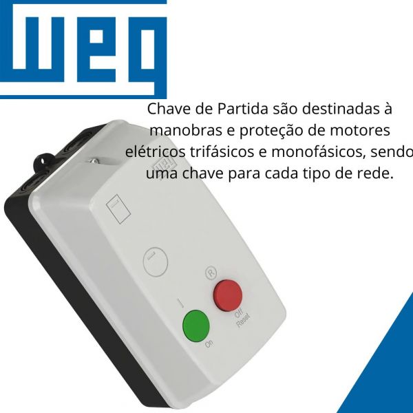 Chave De Partida 10CV 22-32A PDW06 Trifásica 220V Weg