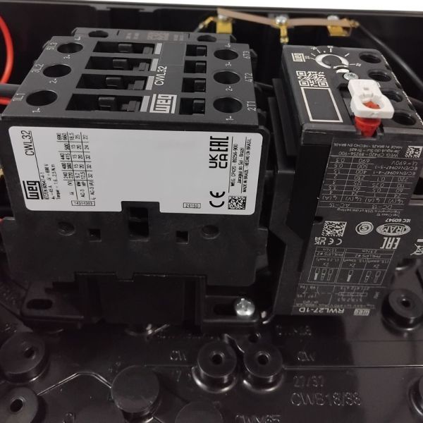 Chave de Partida Direta PDWF10 Trifásico 20CV 22-32A IP52 com Relé Falta de Fase Weg