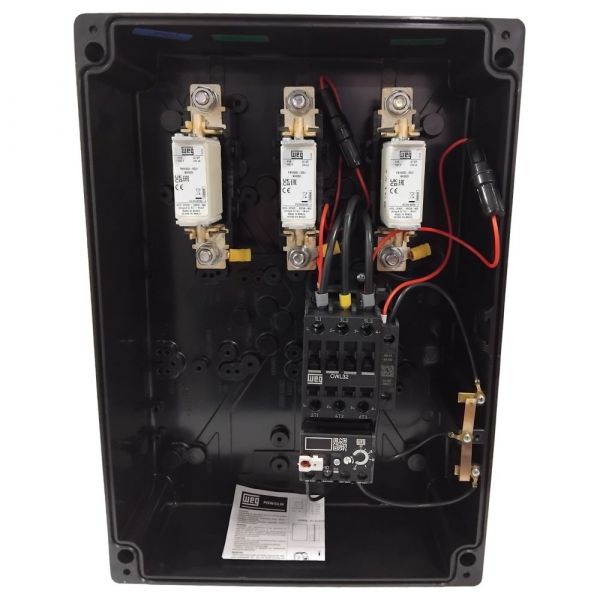 Chave de Partida Direta PDWF10 Trifásico 20CV 22-32A IP52 com Relé Falta de Fase Weg