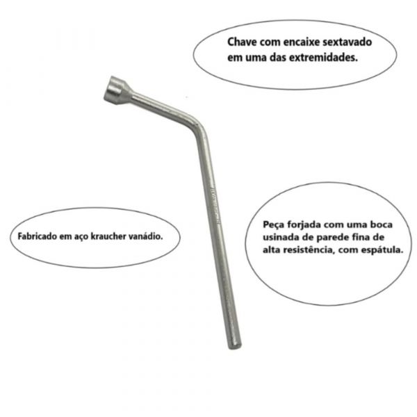 Chave De Roda Tipo L 19mm Kraucher