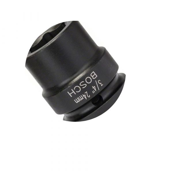 Chave Soquete Impacto Curto Encaixe 3/4 Pol. 24mm Bosch (6015)
