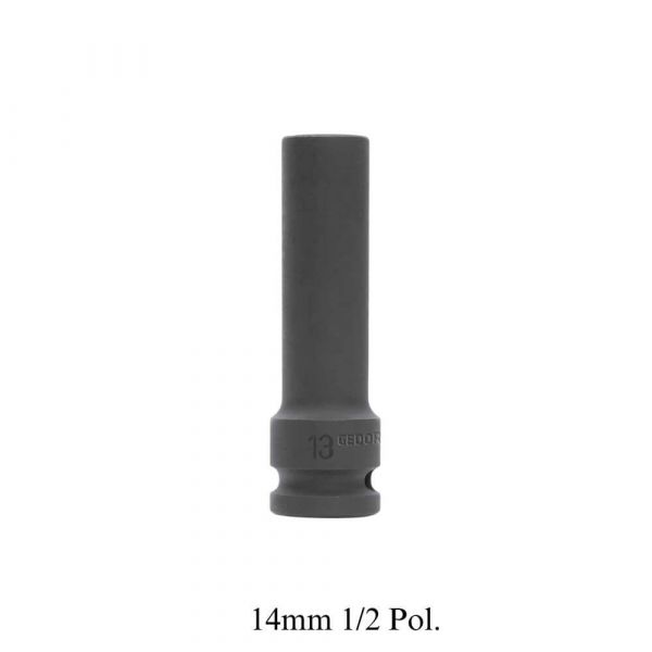 Chave Soquete Impacto Sextavado Longo Encaixe 14mm 1/2 Pol. Gedore Red