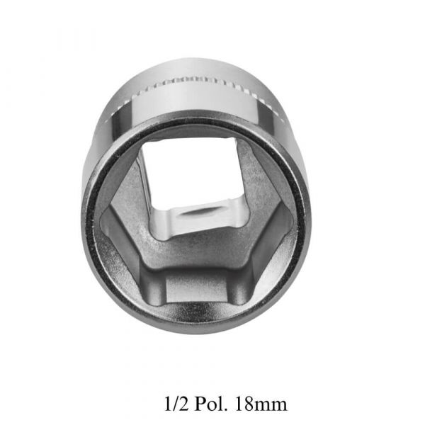 Chave Soquete Sextavado Longa 1/2 Pol. 18mm Gedore Red