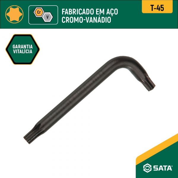 Chave Torx em L T-45 Sata