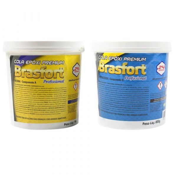 Cola Epóxi Aralbras Profissional 1.800Kg Componente A e B Brascola