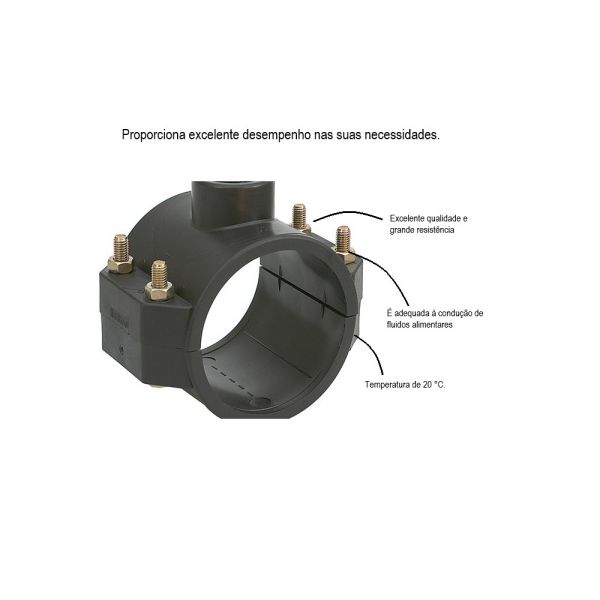 Colar De Tomada Simples 63X1' Irritec