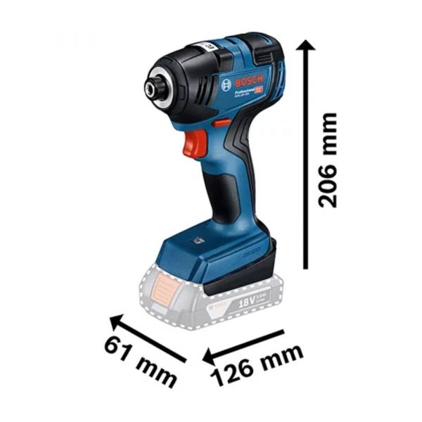 Combo Parafusadeira Furadeira Impacto Gsb 185-li + Chave de Impacto Gdr 18v-200, 2 Baterias e Maleta Bosch