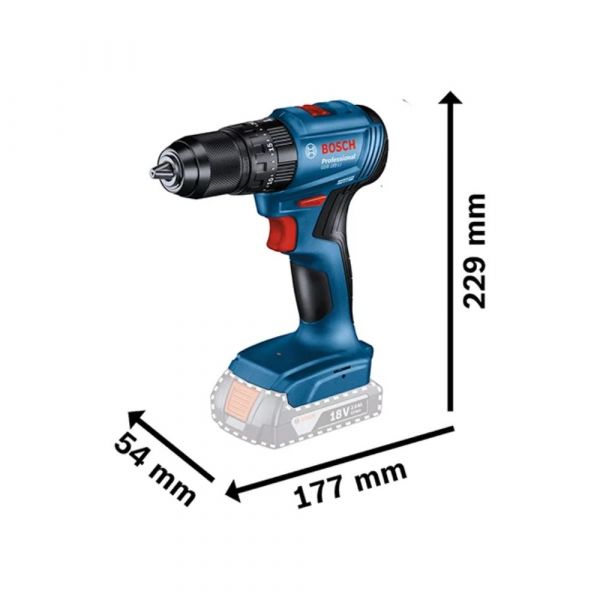 Combo Parafusadeira Furadeira Impacto Gsb 185-li + Chave de Impacto Gdr 18v-200, 2 Baterias e Maleta Bosch